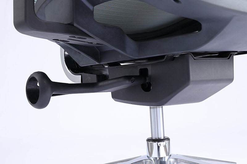 Guhindura Headrest Ergonomic Intebe Nyobozi Nshingwabikorwa hamwe na Whale Tail ifite ishusho ya Elastique Lumbar (11)