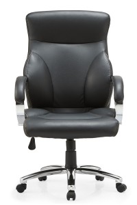 Beschte Executive High Back Black Leather Büro Stull Marken