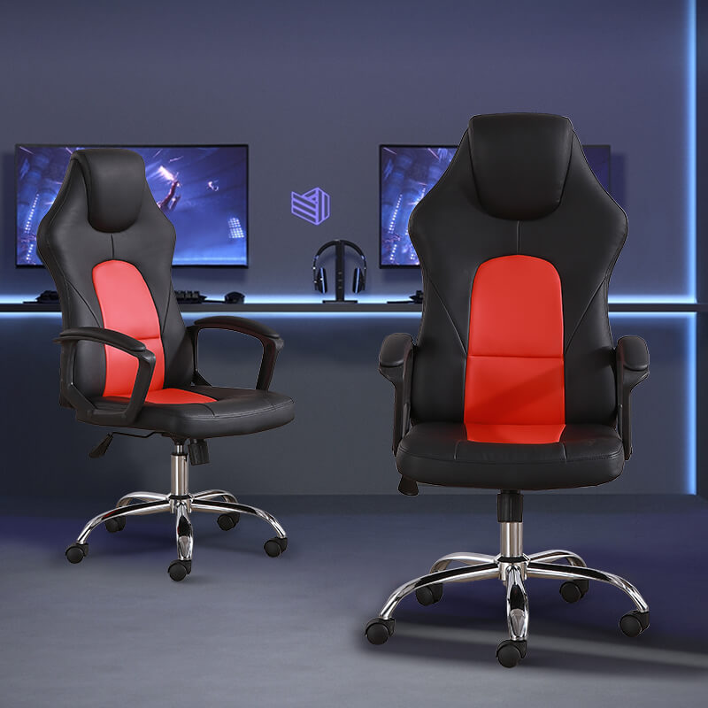 Yakanyanya Kumashure Kwemakombuta Gaming Chair In Tsvuku neArms