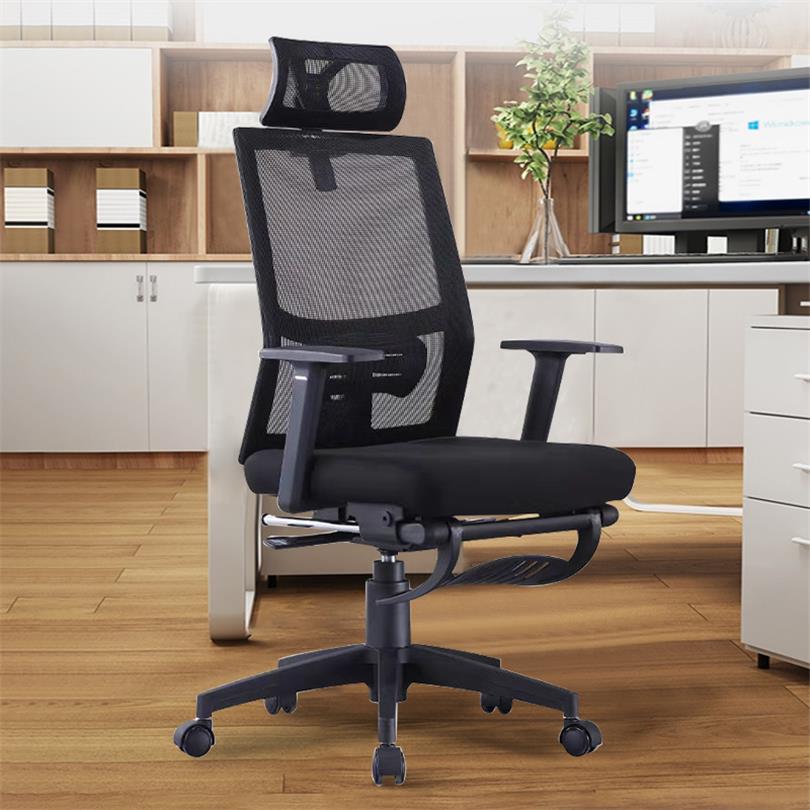 Najlepšia sieťovaná kancelárska stolička s vysokým operadlom a opierkou na nohy