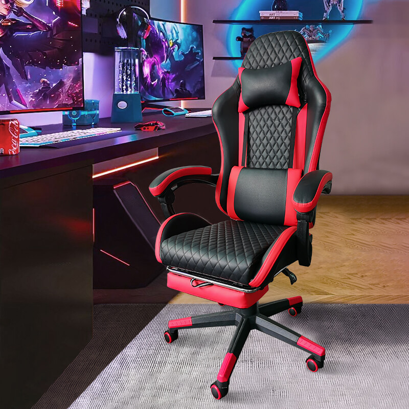 Isitulo seGaming esitshiphu esine-Foot Rest