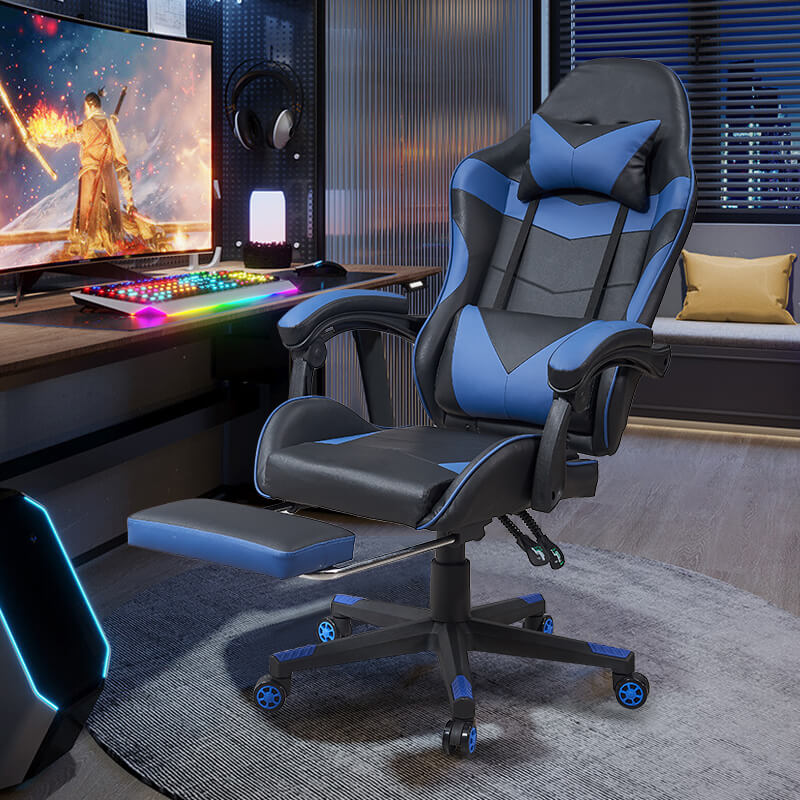 Gaming Chair with Footrest