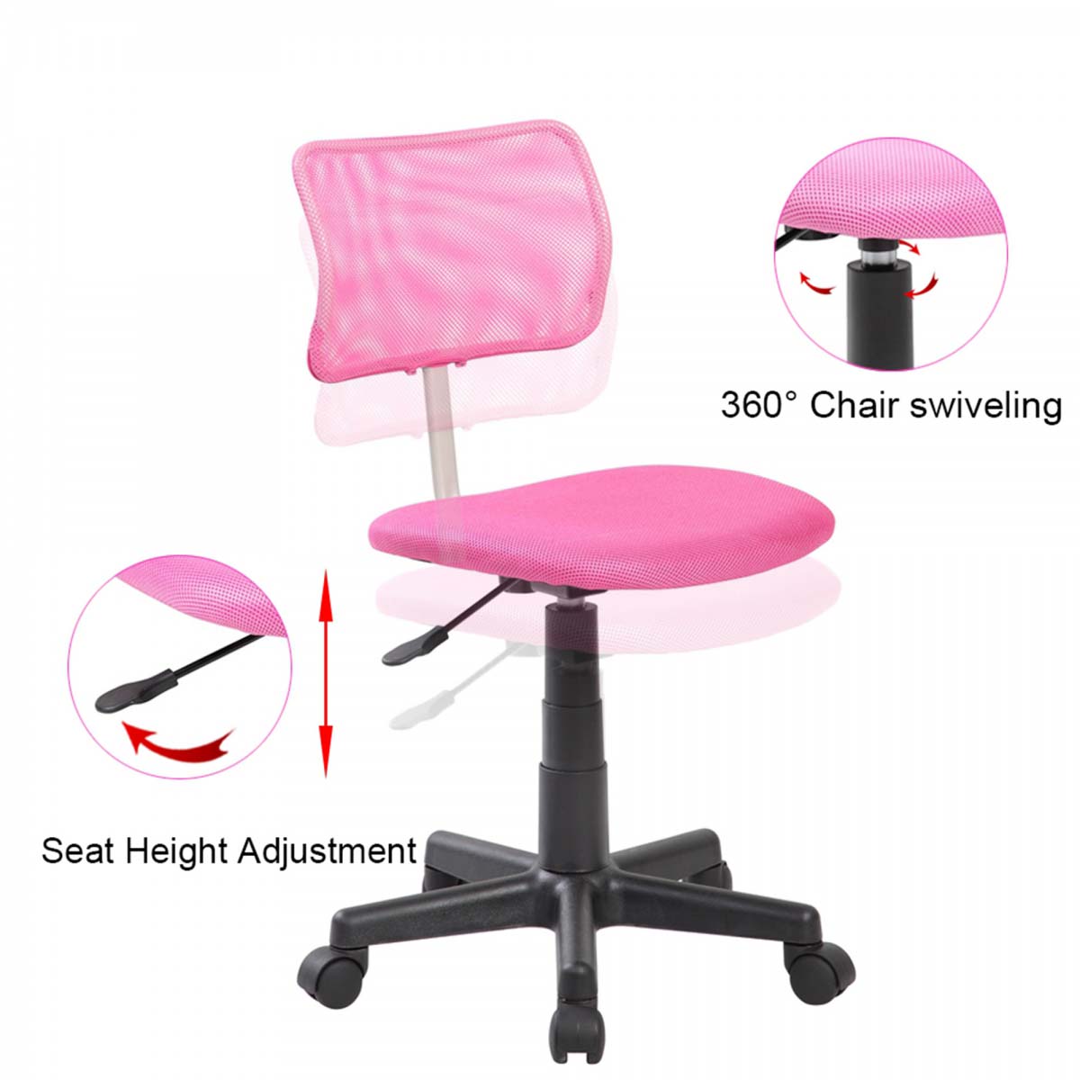 Kids Desk Chair with Height Adjustment-15