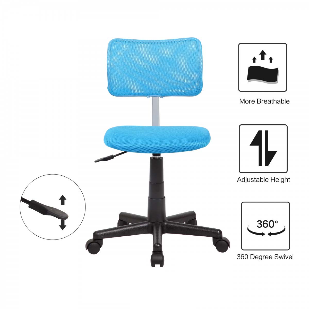 Kids Desk Chair with Height Adjustment-16