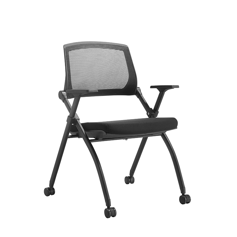 Cadeiras de malha para recepção de convidados com quadro de escrita e braços para escritório, escola, igreja, sala de espera (5)