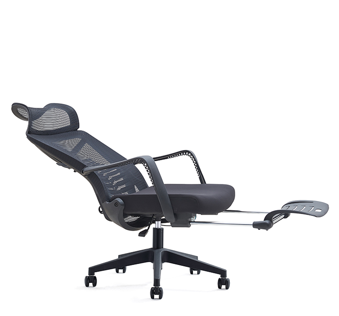 Mesh Office Chair yokhala ndi Footrest(4)