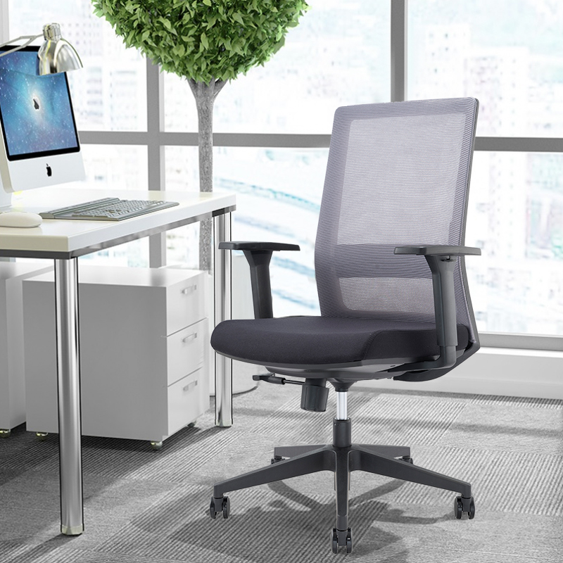 Silla de oficina ergonómica con respaldo medio5