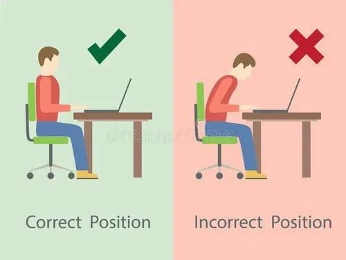 correct sitting posture